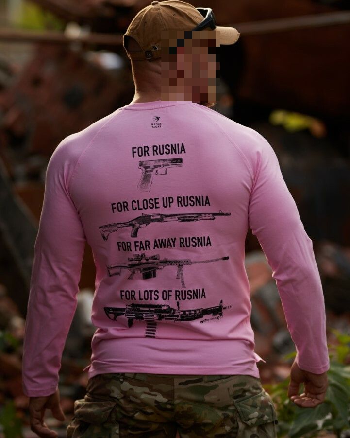 Long sleeve KILL RUSNIA pink