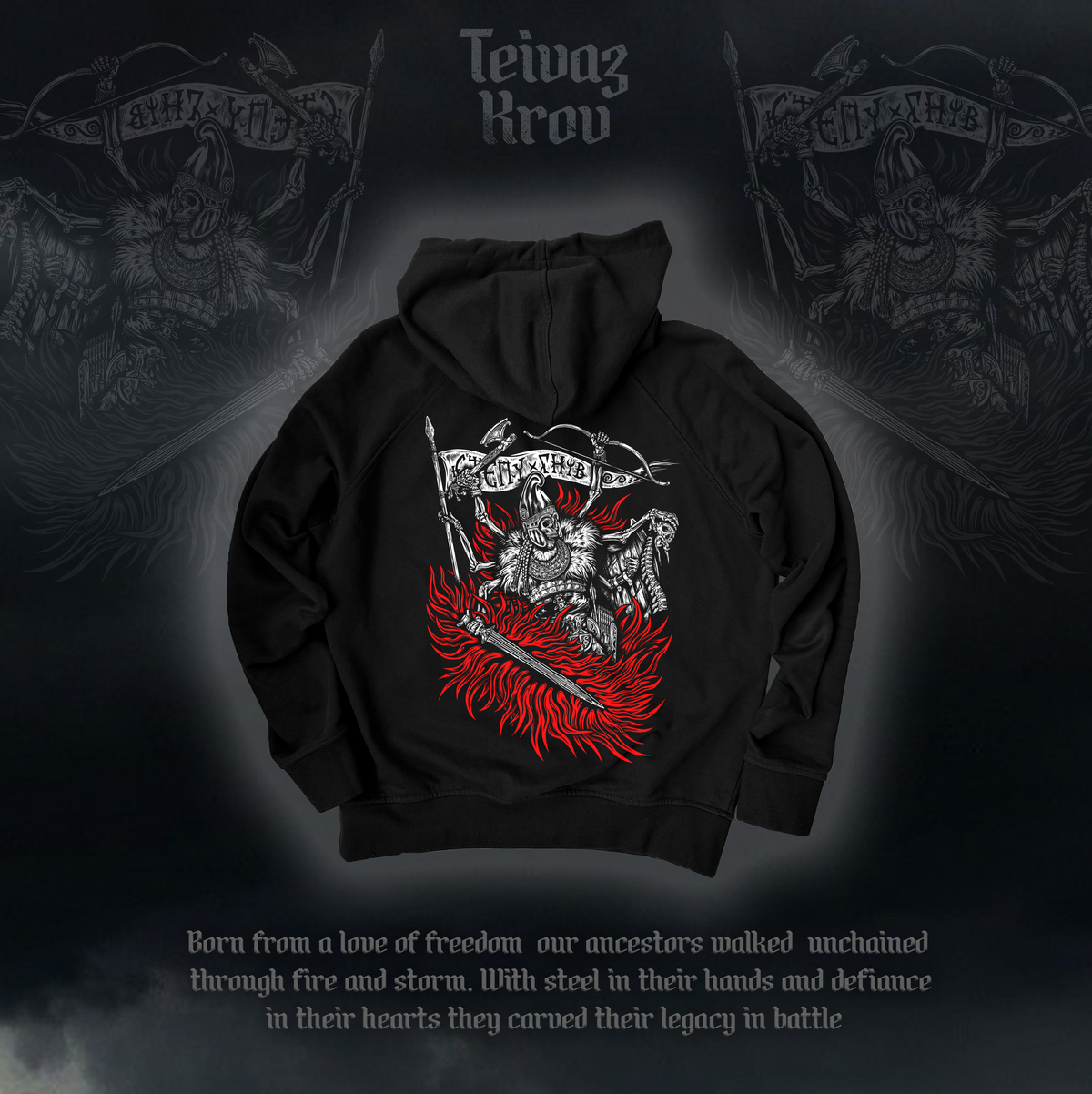 Hoodie «Steppe: Blood & Wrath»