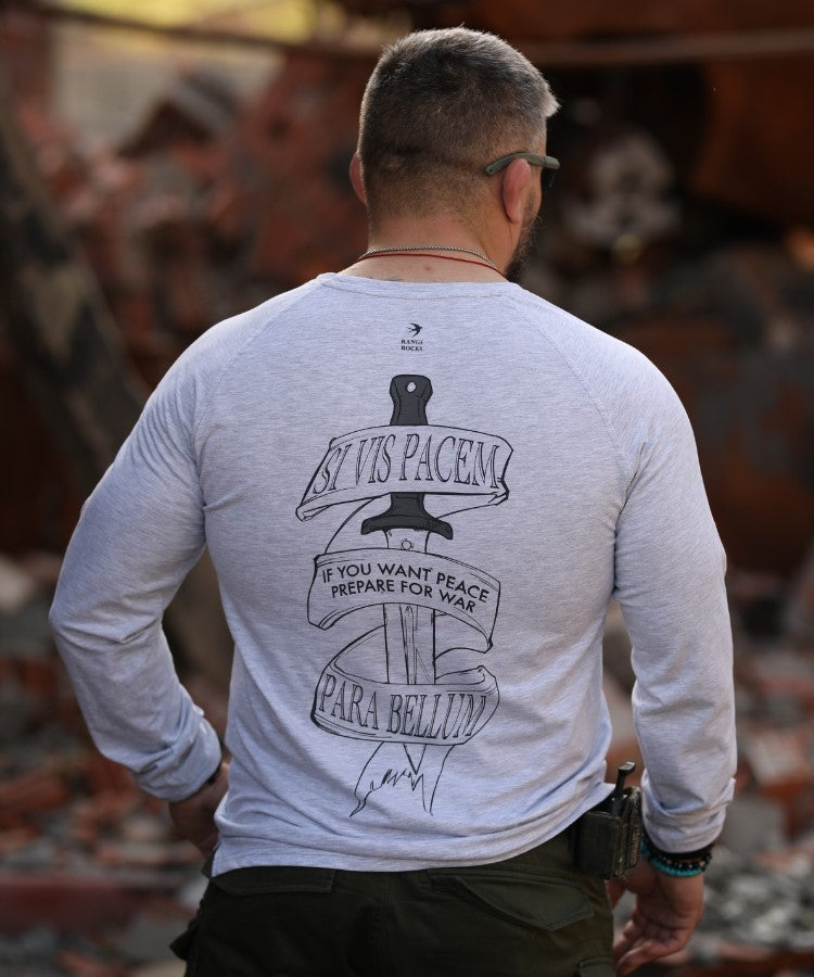 Long sleeve PARA BELLUM grey heather