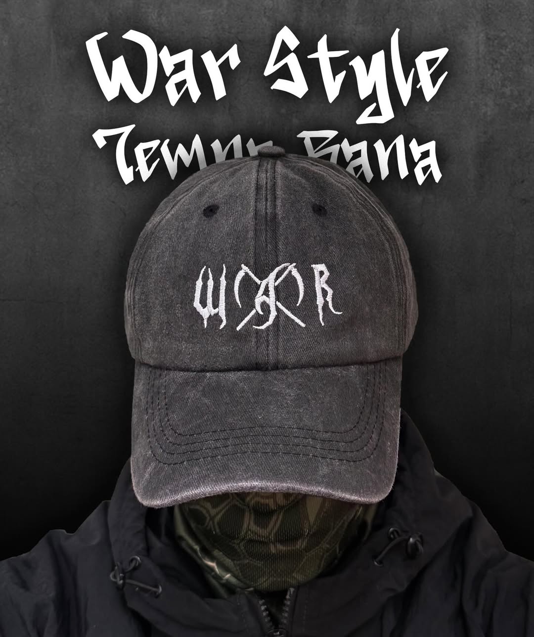 Cap «War» black by Temna Rana