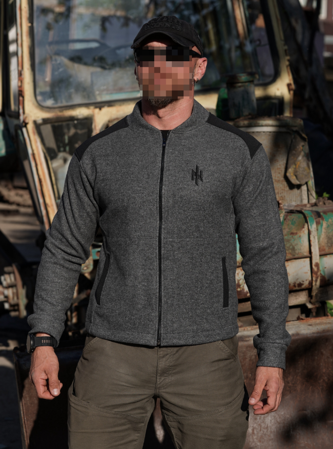 Bomber jacket «QUEBEC» grey