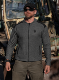 Bomber jacket «QUEBEC» grey