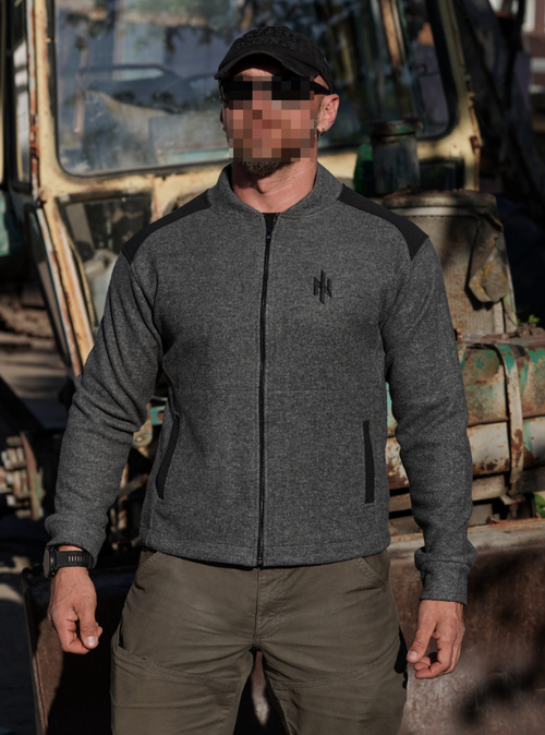 Bomber jacket «QUEBEC» grey