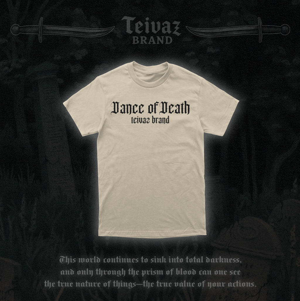 T-shirt «Dance of Death» beige oversize