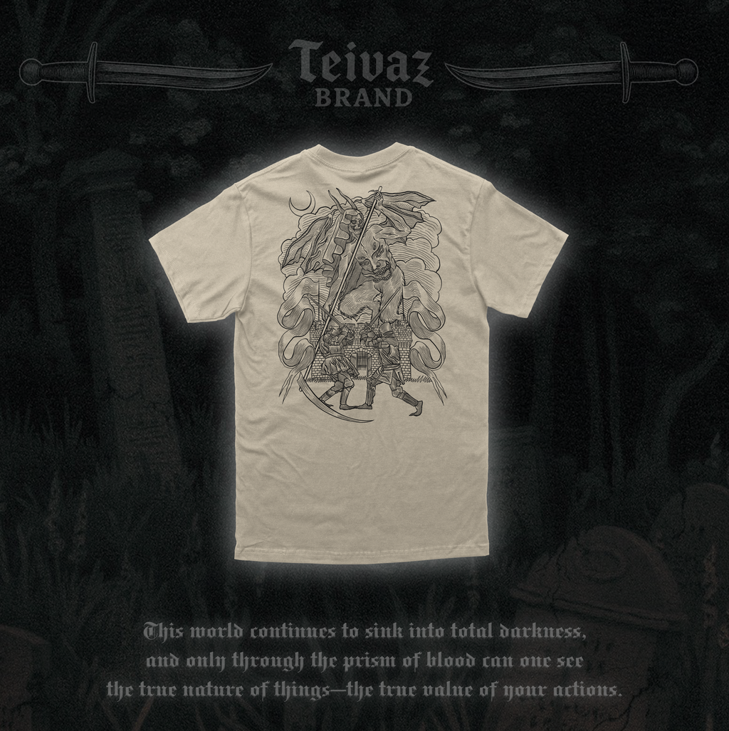 T-shirt «Dance of Death» beige oversize