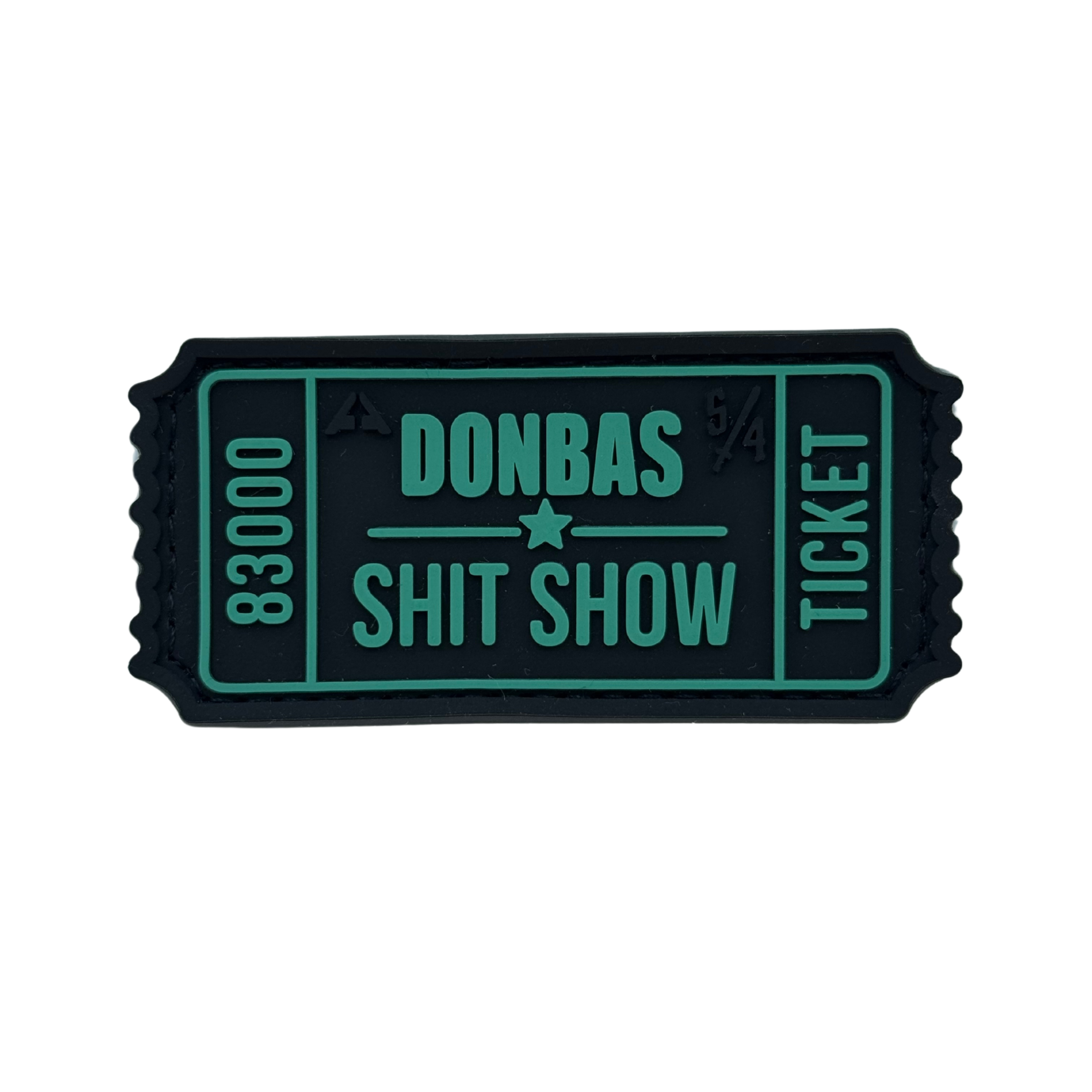 Patch TICKET DONBAS SHIT SHOW BLACK/TIFFANY A.T.A.K.A. X SANCHI
