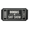 Patch TICKET DONBAS SHIT SHOW BLACK/WHITE A.T.A.K.A. X SANCHI