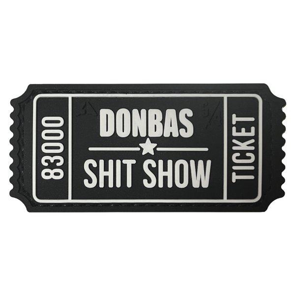 Patch TICKET DONBAS SHIT SHOW BLACK/WHITE A.T.A.K.A. X SANCHI
