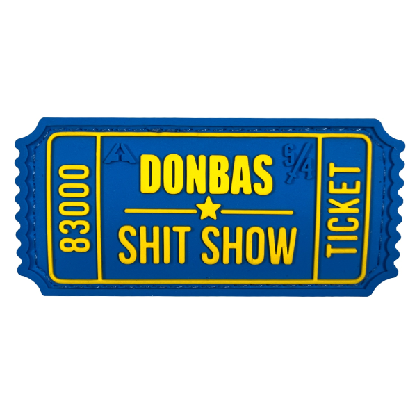 Patch TICKET DONBAS SHIT SHOW BLUE/YELLOW A.T.A.K.A. X SANCHI