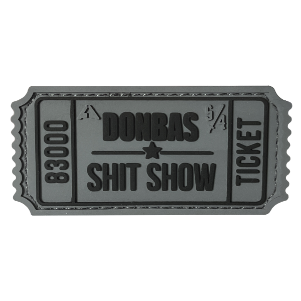 Patch TICKET DONBAS SHIT SHOW GREY/BLACK A.T.A.K.A. X SANCHI