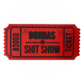 Patch TICKET DONBAS SHIT SHOW RED/BLACK A.T.A.K.A. X SANCHI