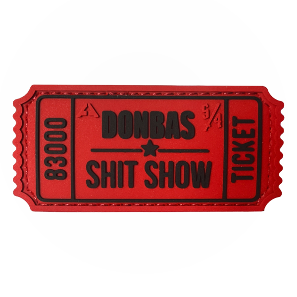 Patch TICKET DONBAS SHIT SHOW RED/BLACK A.T.A.K.A. X SANCHI