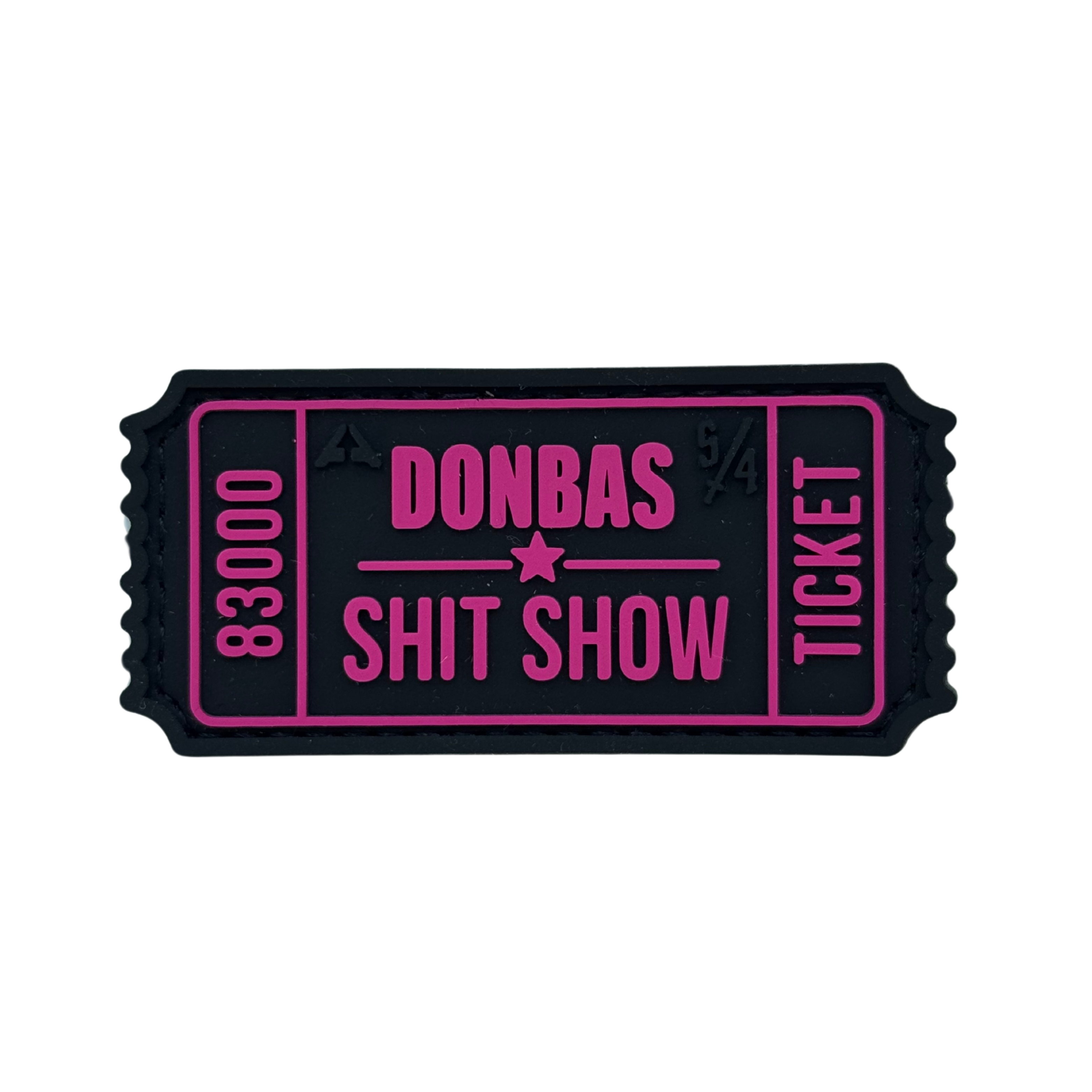 Patch TICKET DONBAS SHIT SHOW V2 BLACK/PINK A.T.A.K.A. X SANCHI