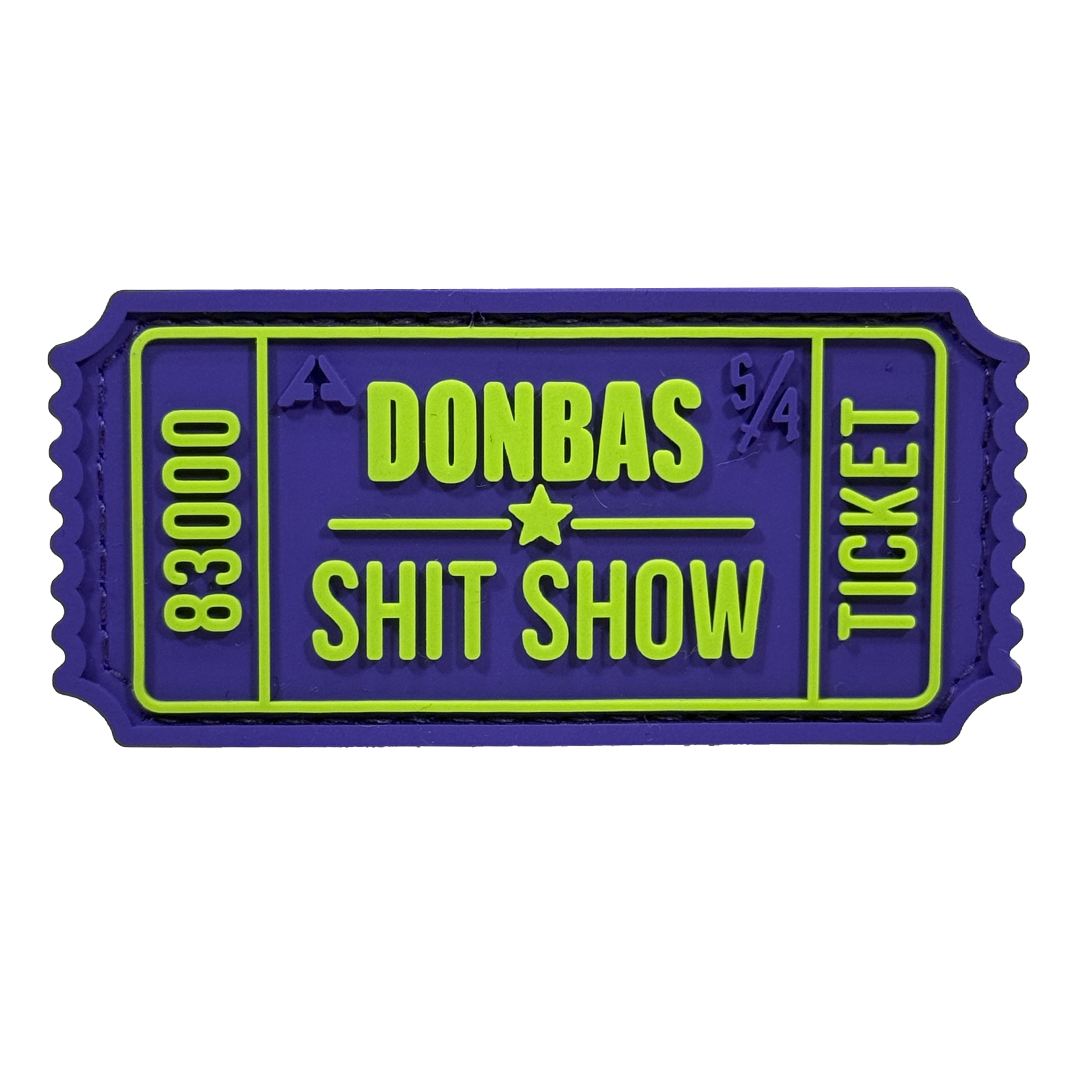Patch "TICKET DONBAS SHIT SHOW V2" PURPLE/GREEN