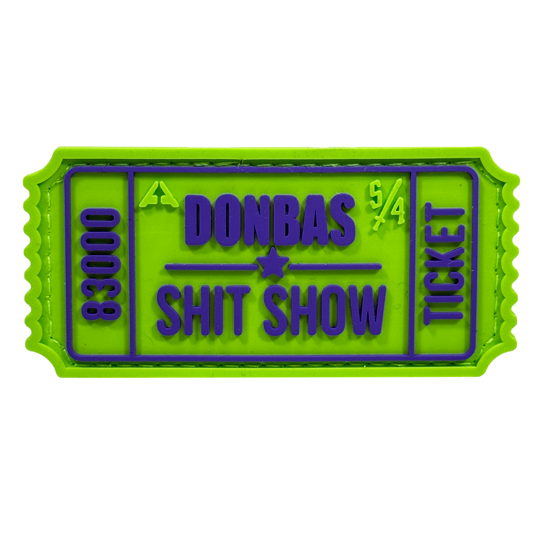Patch "TICKET V2 DONBAS SHIT SHOW GREEN/PURPLE"