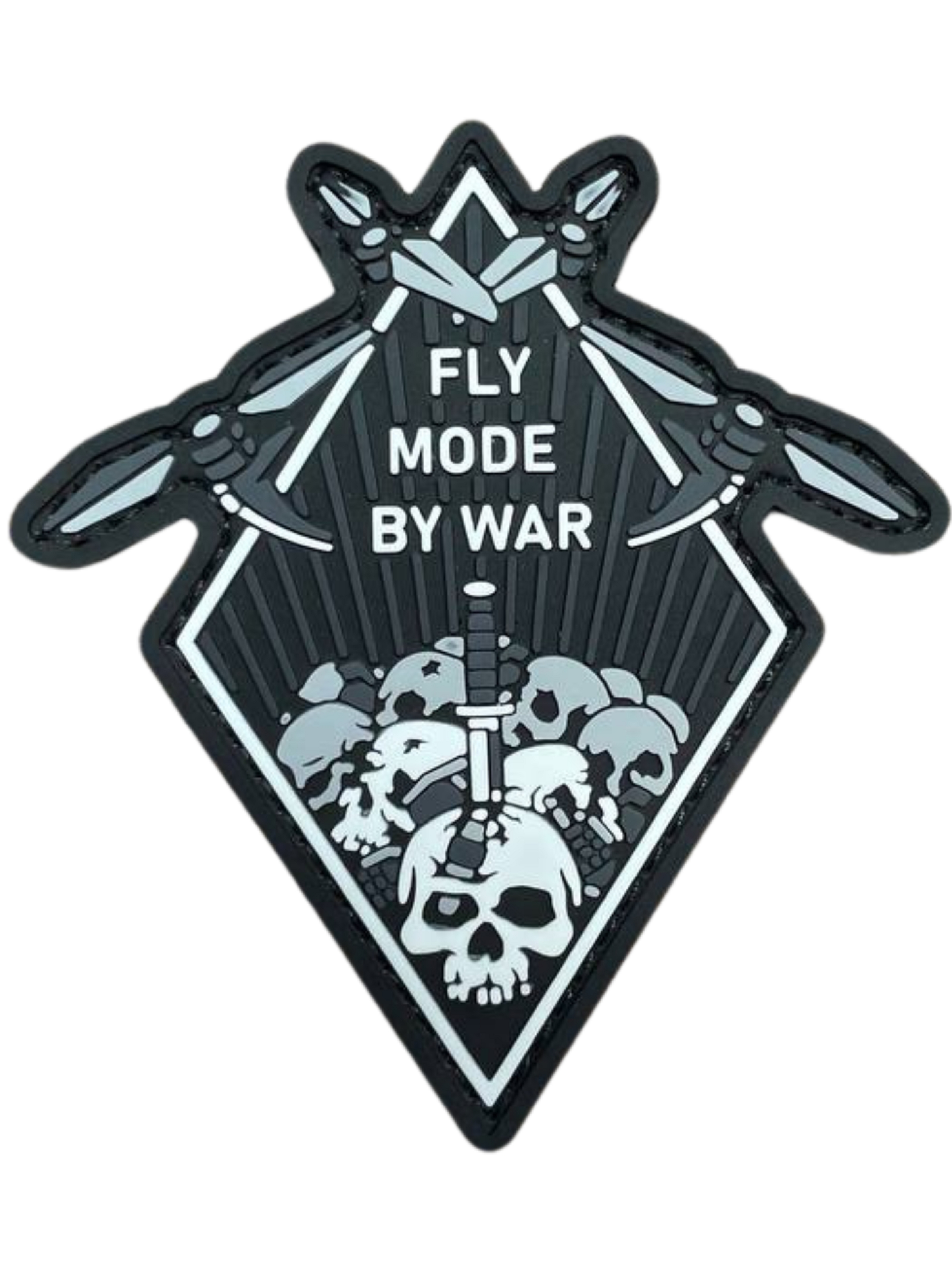 Patch «Fly mode by war» White