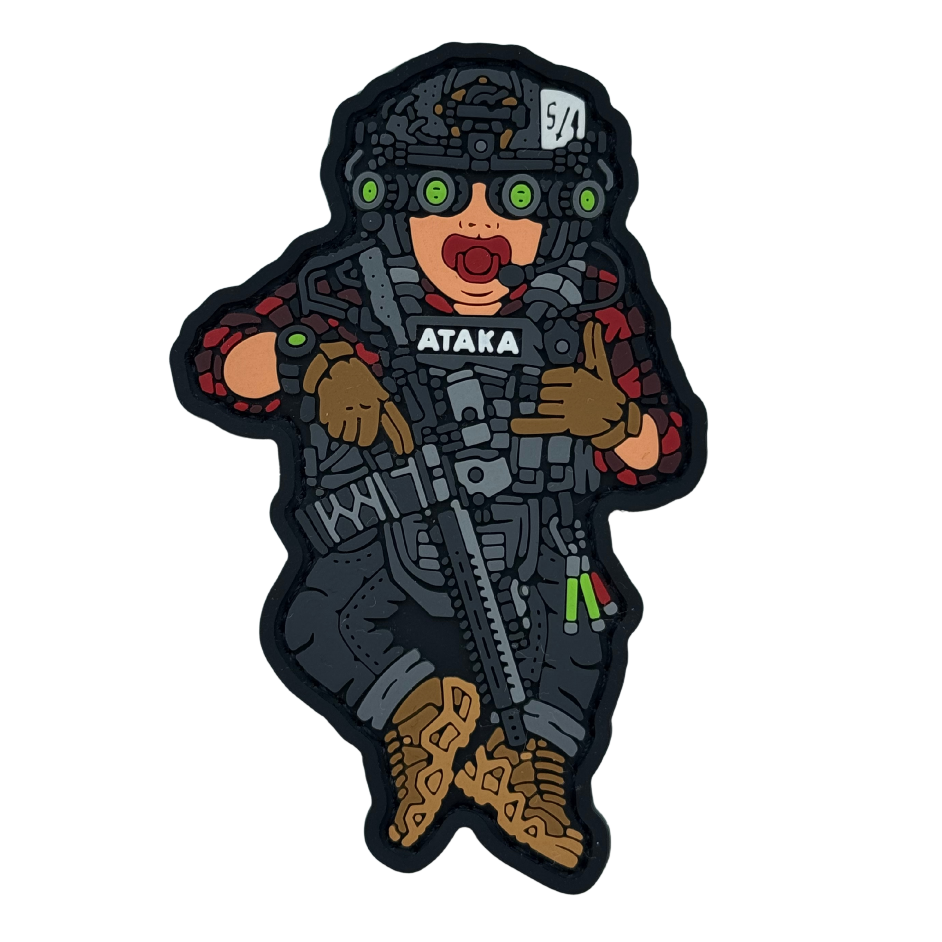 Patch: Baby «A.T.A.K.A. V1» from the series «Born for War» Black