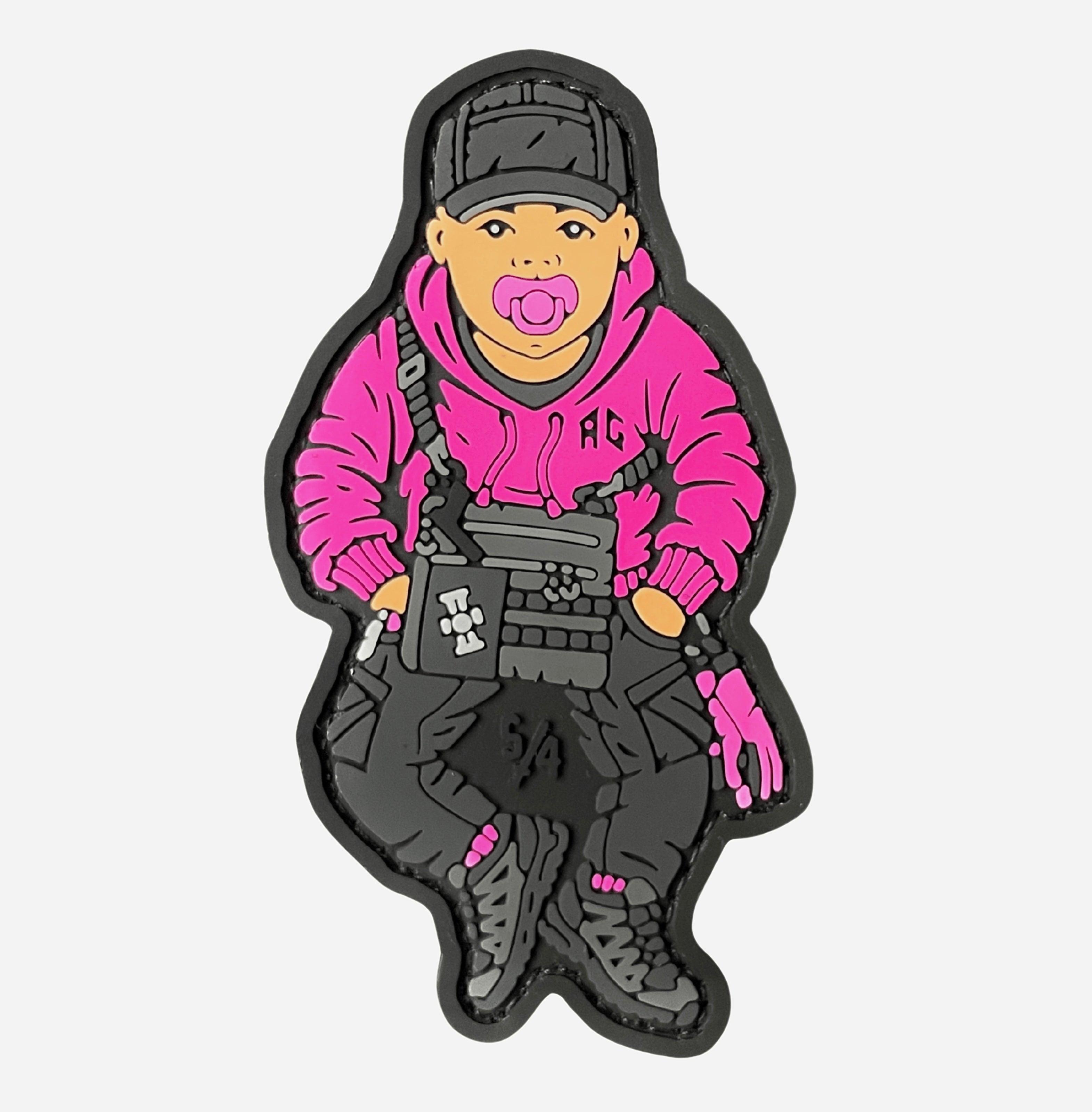 Patch: Baby «Dvizhovyi» from the series «Born for War» Pink