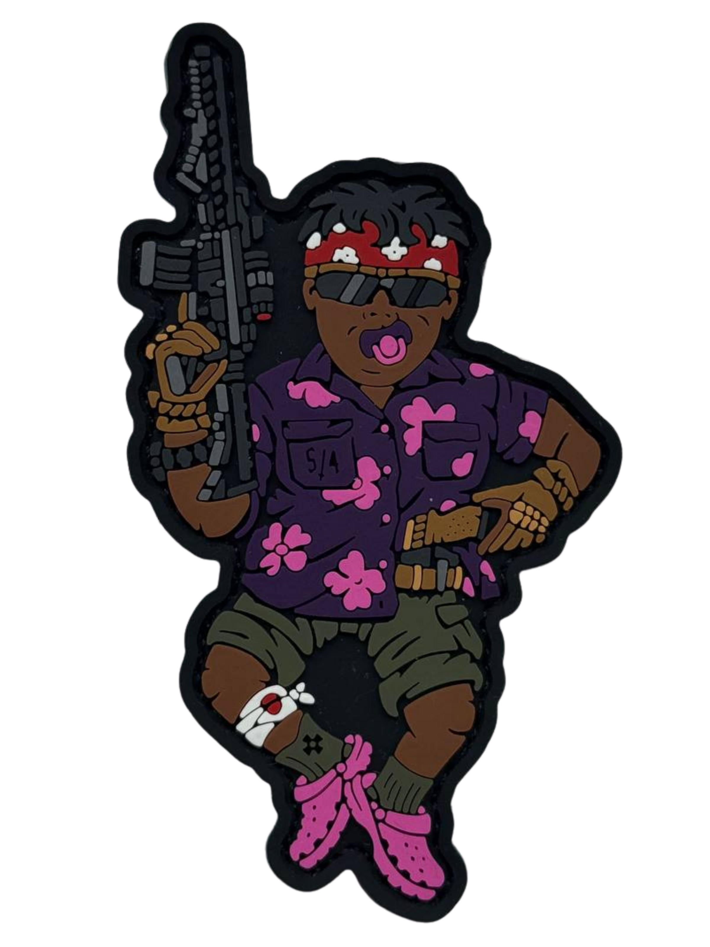 Patch: Baby «Night Camo in Hawaiians» from the series «Born for War»