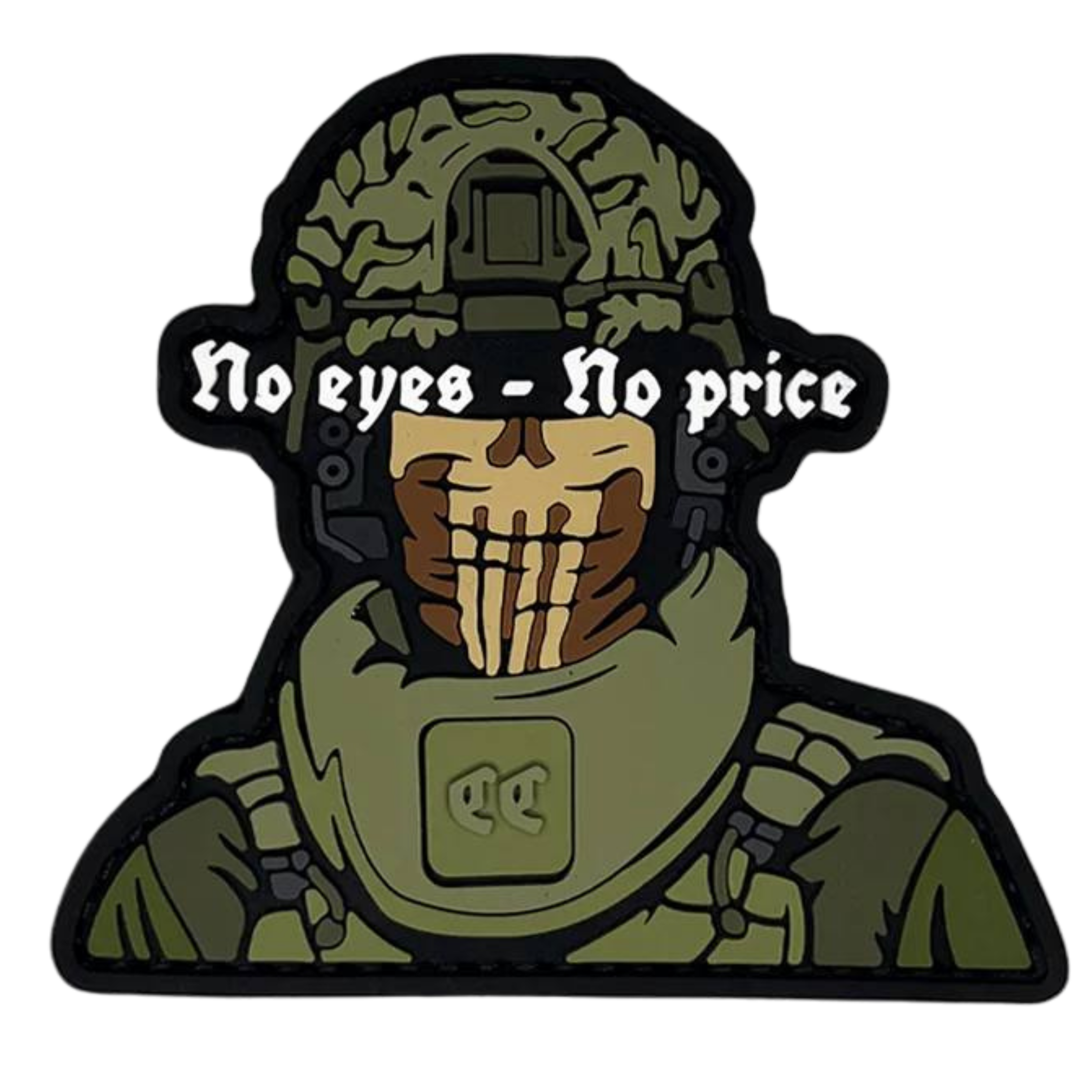 Patch «No eyes - No price» Olive