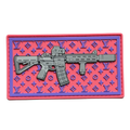 PVC patch «AR on Louis Vuitton background» pink
