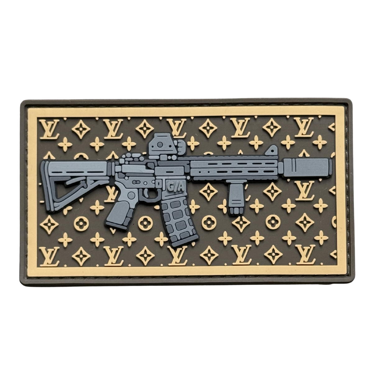 PVC patch «AR on Louis Vuitton background» standard