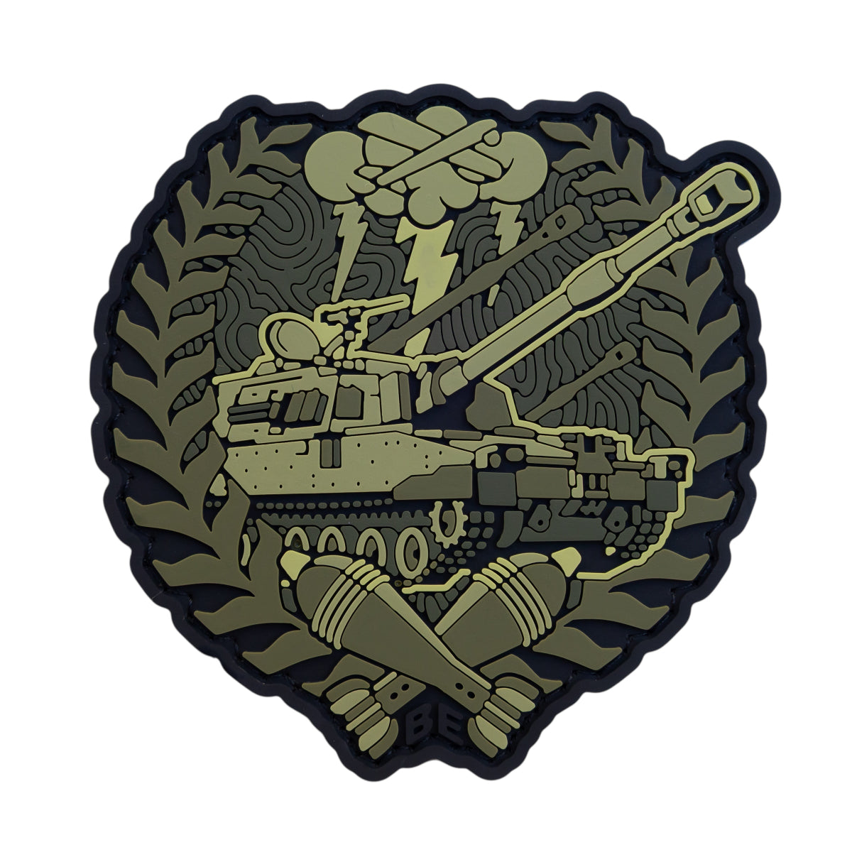 PVC patch "ARTILLERY 300-30-3" olive