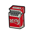 PVC Patch «DEATH CIGARETTES FRONTLINE» red
