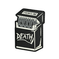 PVC Patch «DEATH CIGARETTES FRONTLINE» black