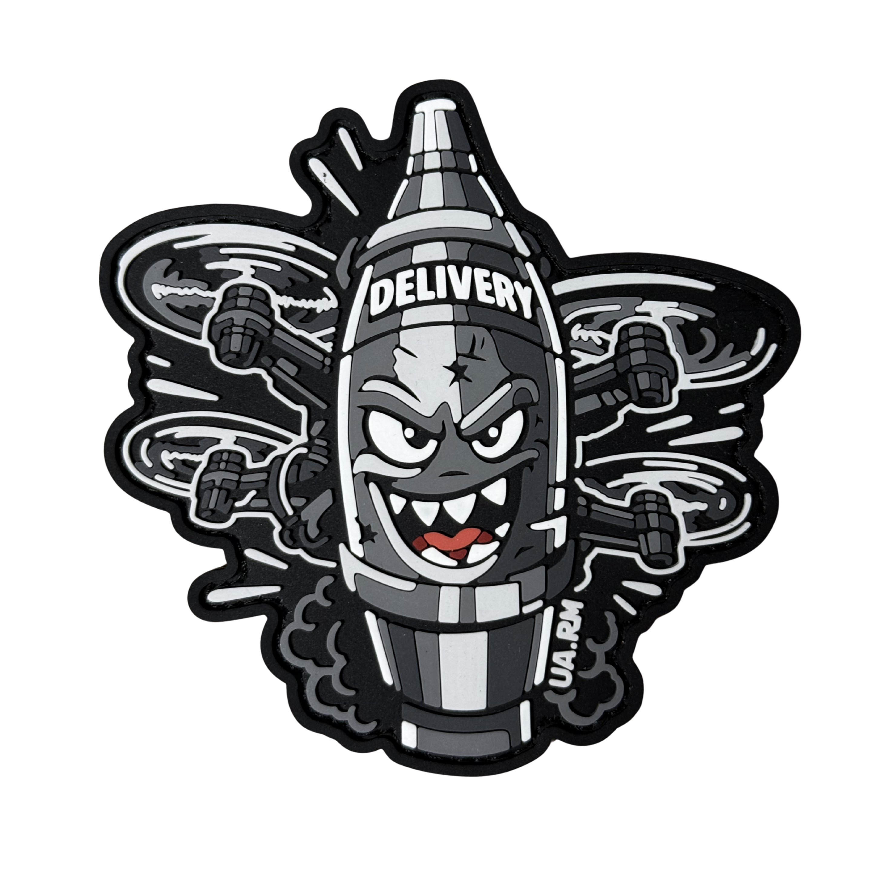 PVC patch «DELIVERY FPV(UARM)» B&W