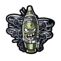 PVC patch «DELIVERY FPV(UARM)» B&W (green mine)