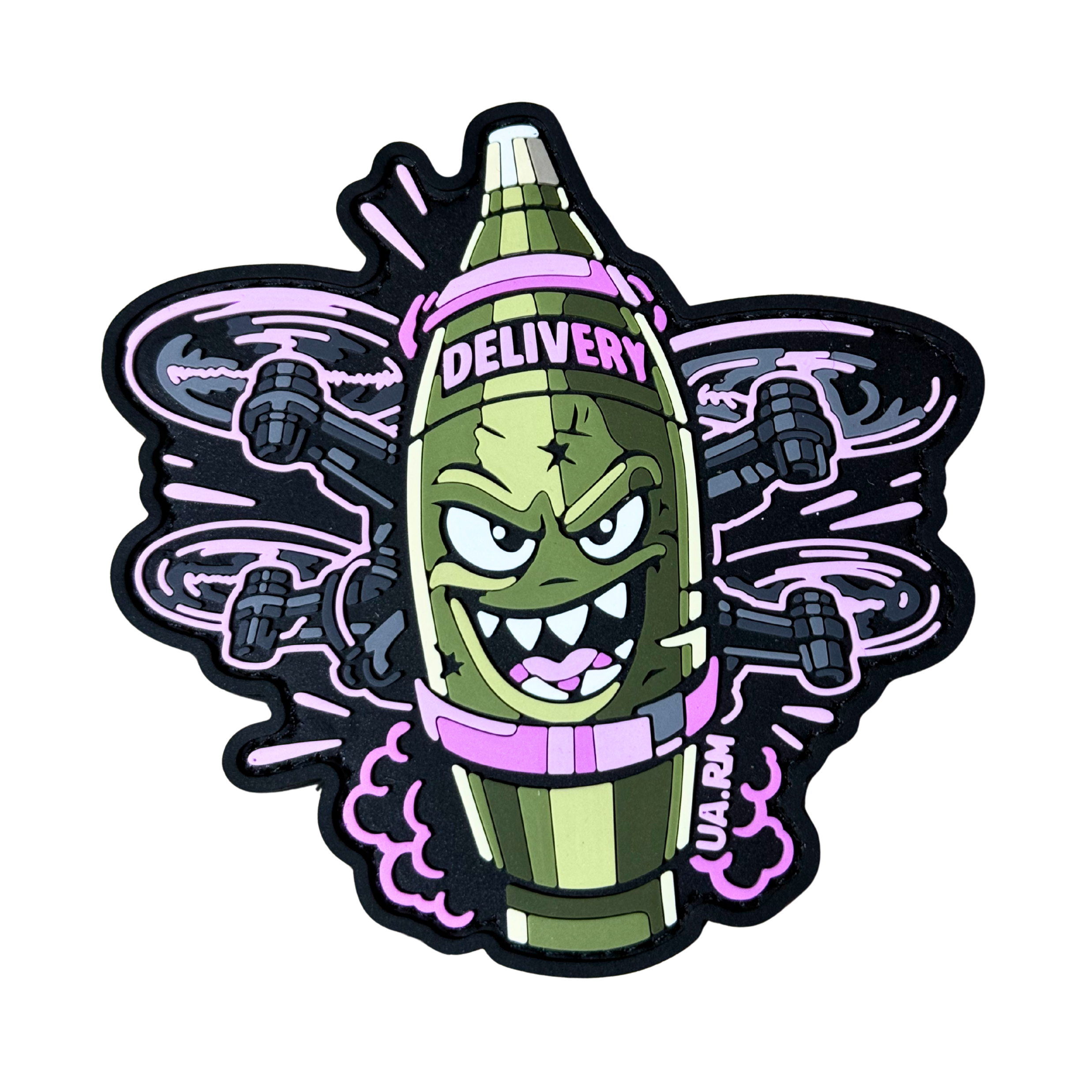PVC patch «DELIVERY FPV(UARM)» pink