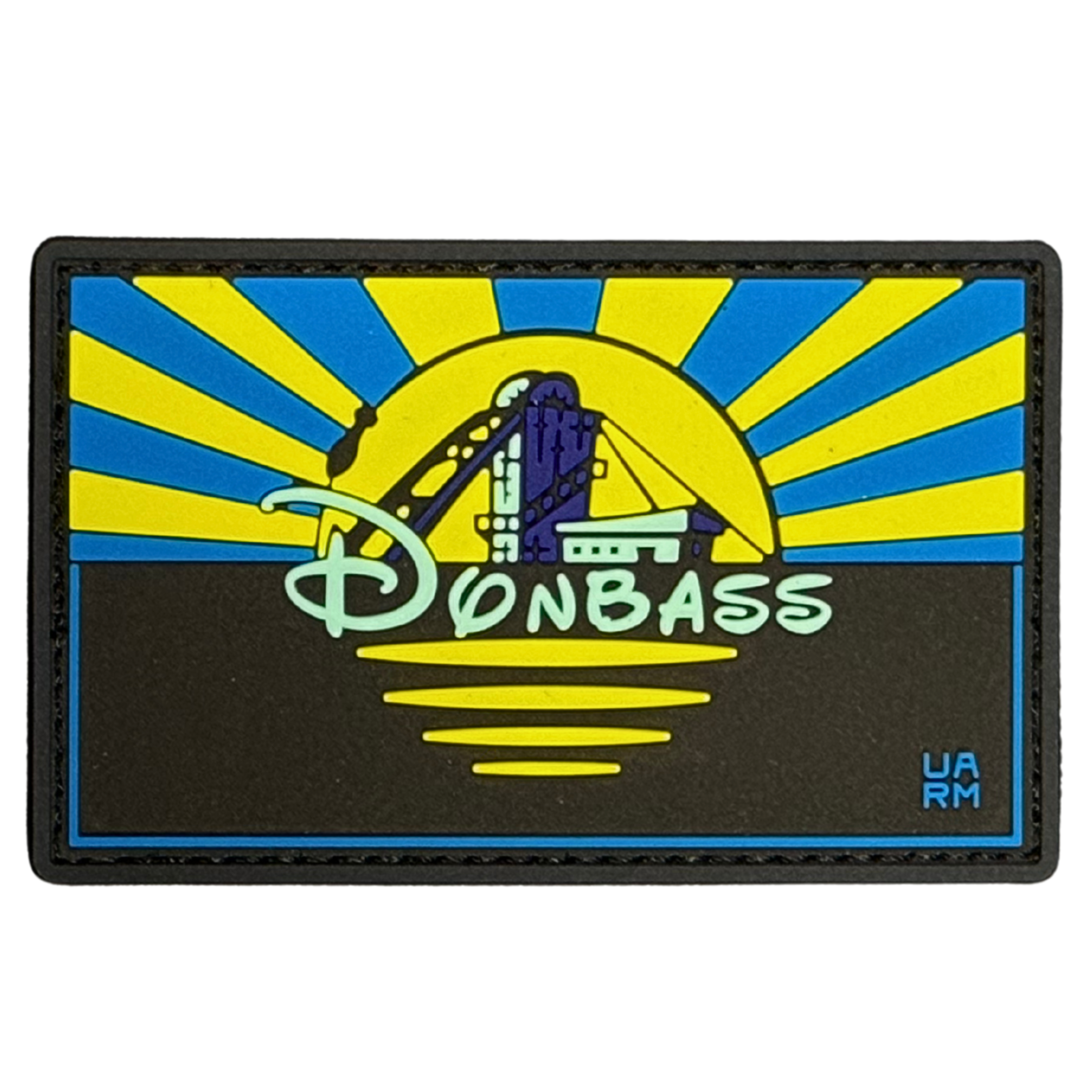 PVC Patch «DONBAS FLAG» light blue