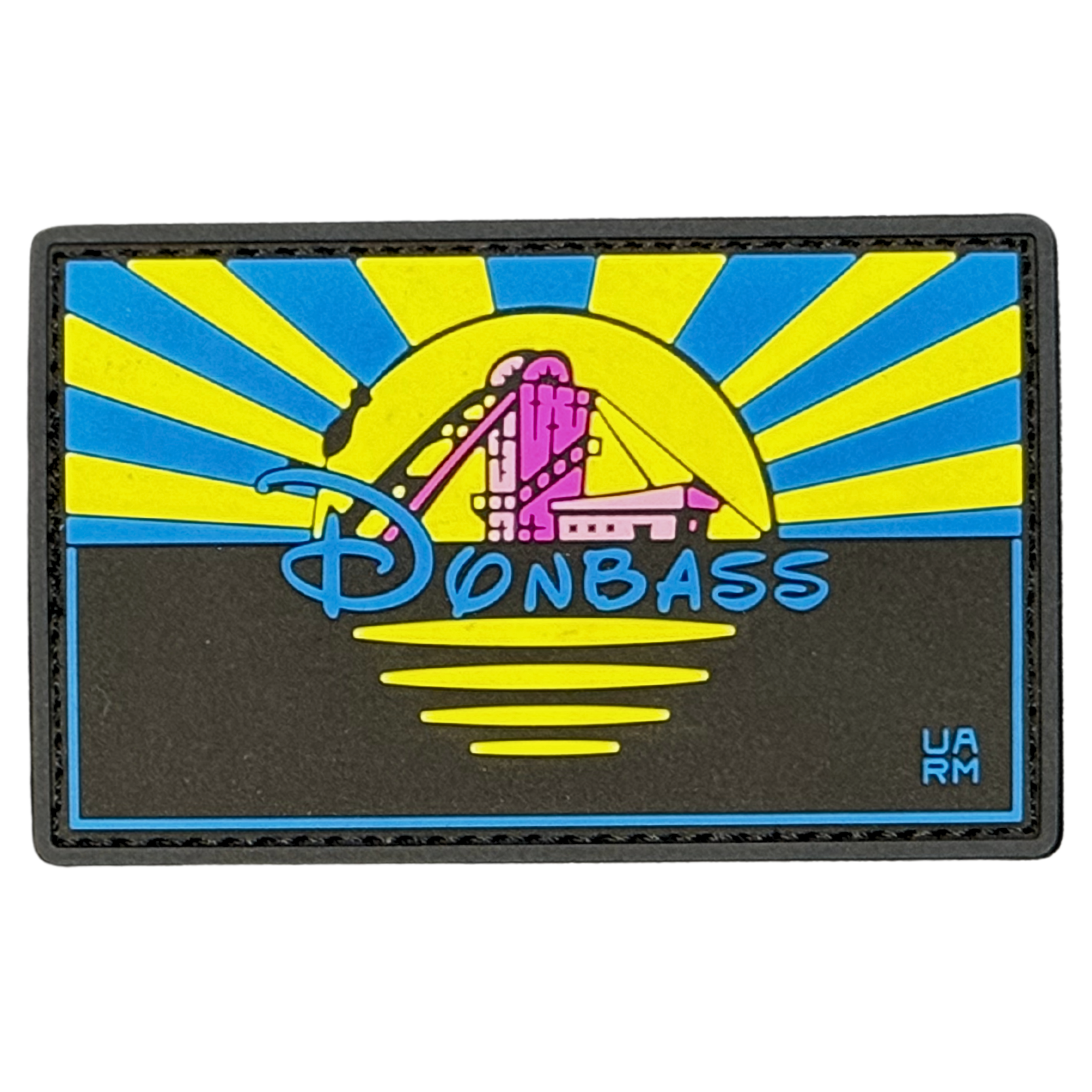 PVC Patch «DONBAS FLAG» pink