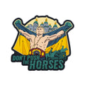 PVC patch "DON'T PUSH THE HORSES"