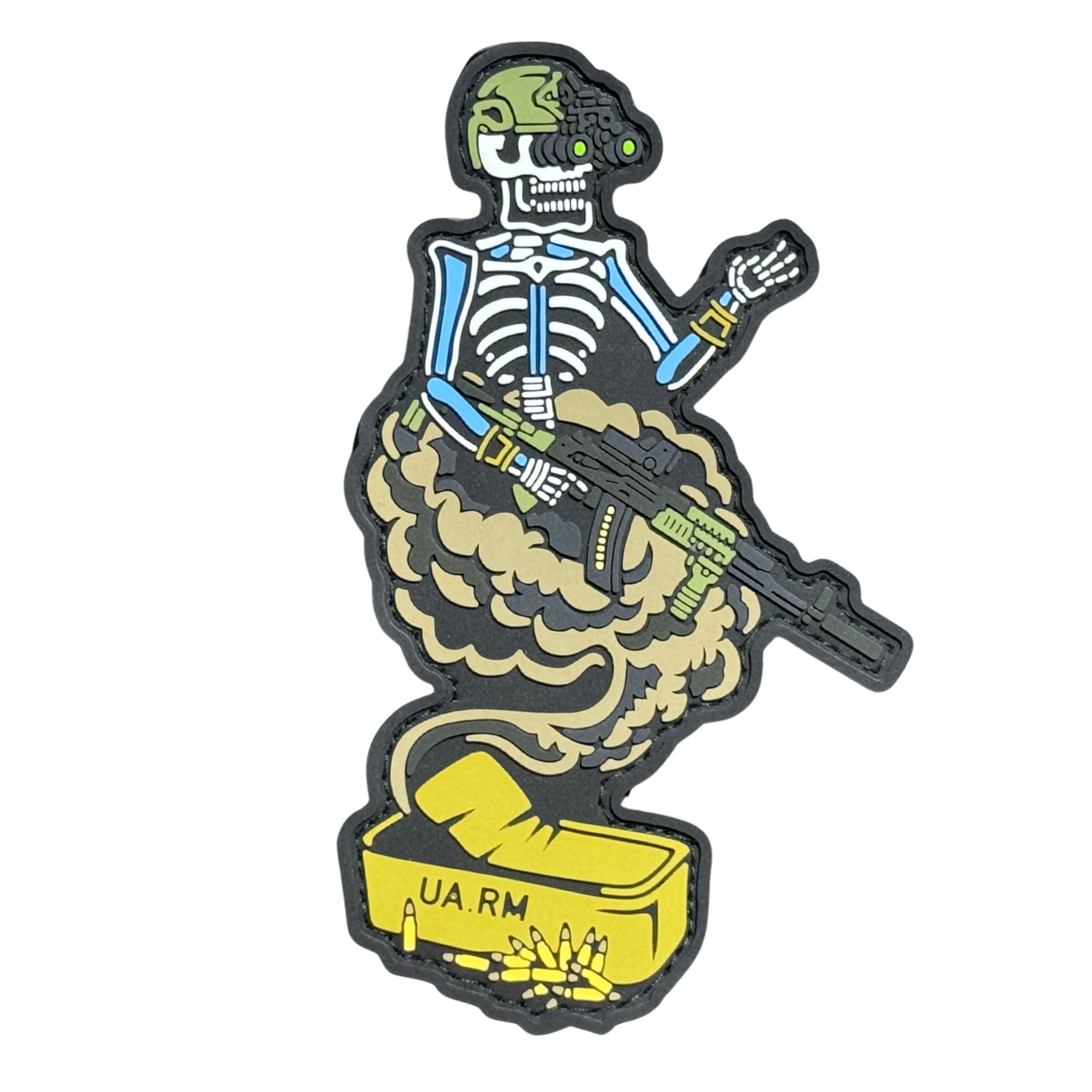 PVC patch «GIN» light blue