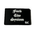 PVC patch "FUCK THE SYSTEM" black/white