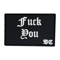 PVC patch "FUCK YOU" black/white