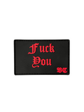 PVC patch "FUCK YOU" red