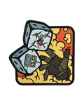 PVC Patch "CUBES" blue