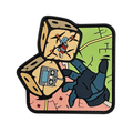 PVC Patch "CUBES" coyote