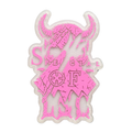 PVC patch «LSC & Special Of» pink-white