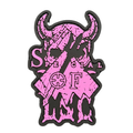 PVC patch «LSC & Special Of» pink-black