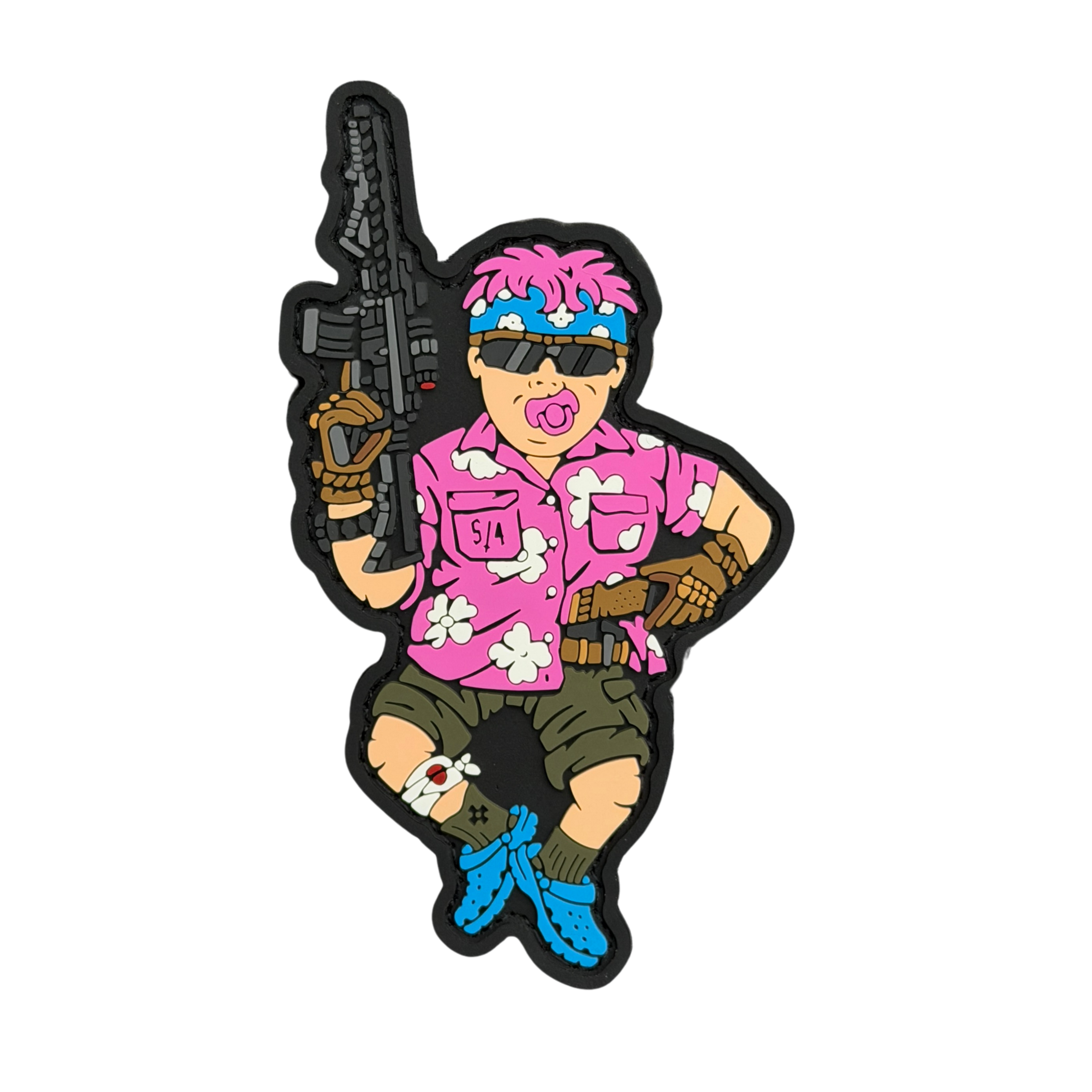 PVC patch «BABY SUMMER EDITION» pink