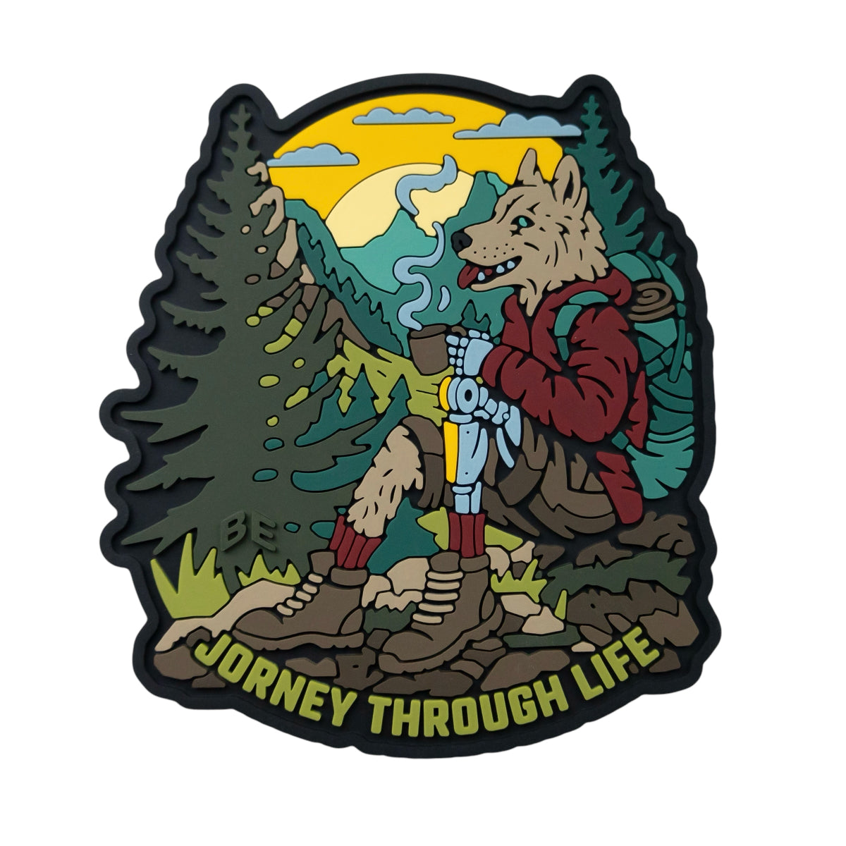 PVC Patch "WANDERER THROUGH LIFE"