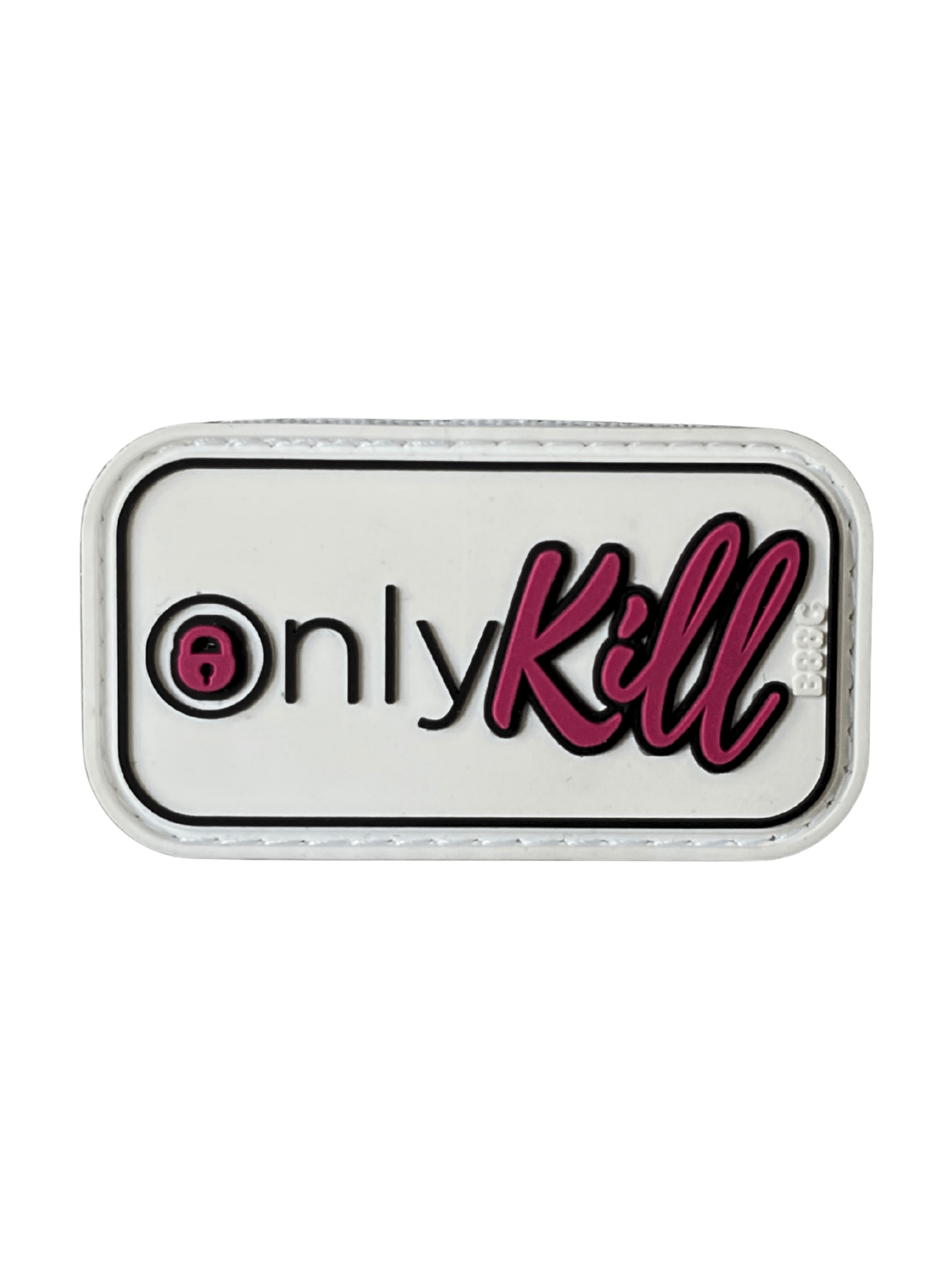 PVC patch "ONLYKILL" pink