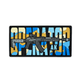 PVC patch «OPERATOR AK» blue camo