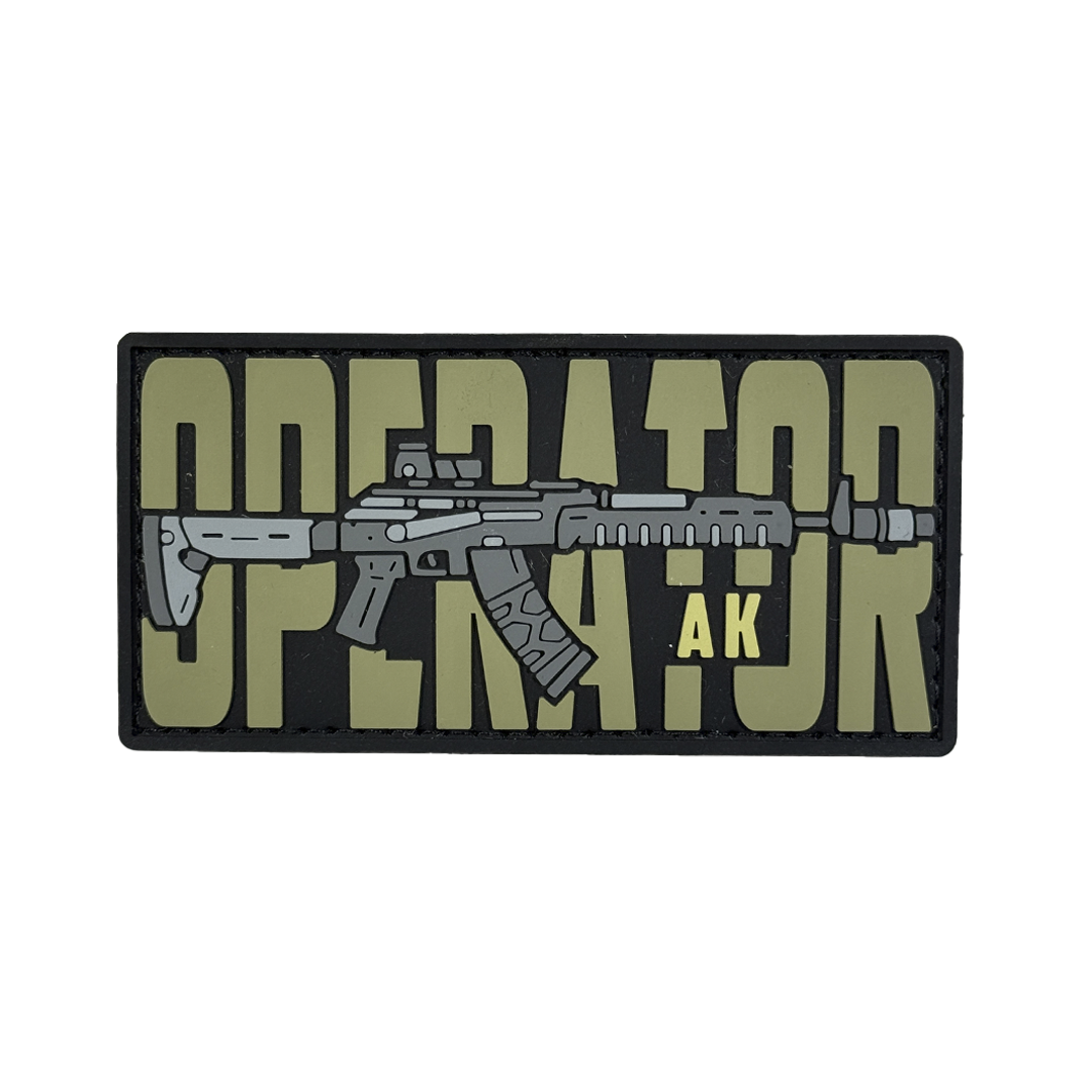 PVC patch «OPERATOR AK» olive