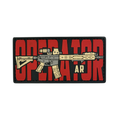 PVC patch «OPERATOR AR» red