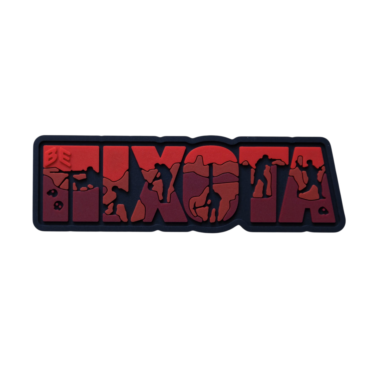 PVC patch "INFANTRY" red